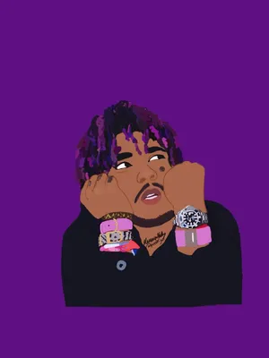 Purple Vector Art Lil Uzi Vert Wallpaper