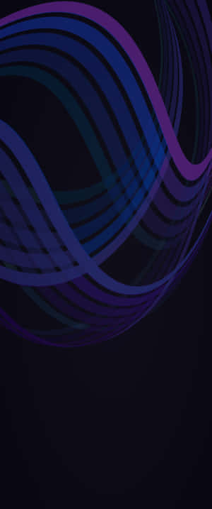 Purple Waves Solid Blue Iphone Wallpaper