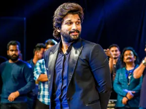 Pushpa Allu Arjun In Blue Wallpaper