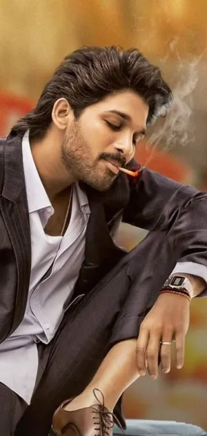 Pushpa Allu Arjun Smoking Wallpaper