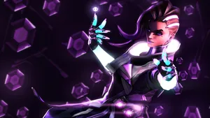Put Your Strategies And Tactics To The Test With Sombra From Overwatch Wallpaper