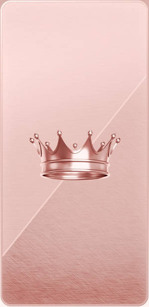 Queen Girly Rose Gold Crown Wallpaper