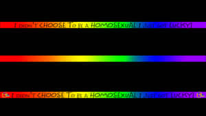 Quotes In Rainbow Lines Pride Desktop Wallpaper