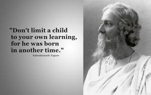 Rabindranath Tagore Child Quote Wallpaper