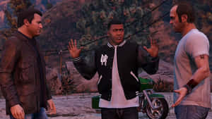 Race Your Way To Victory In Gta 5 Wallpaper