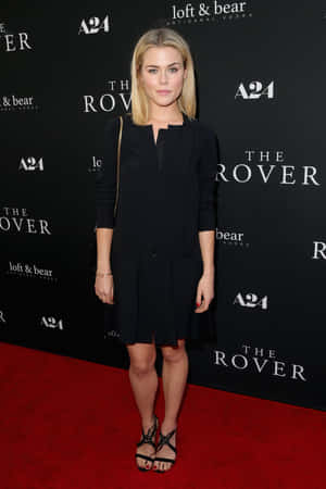 Rachael Taylor Black Dress The Rover Premiere Wallpaper