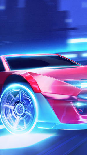 Racing Red Breakout Rocket League Iphone Wallpaper