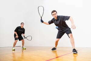 Racquetball Attack And Receive Form Wallpaper