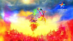 Radha Krishna Serial Dancing Wallpaper