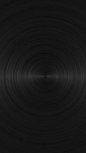 Radial Circles Pure Black Hd Phone Screen Wallpaper