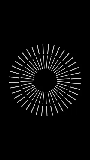 Radial Lines Pure Black Hd Phone Screen Wallpaper
