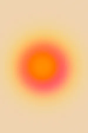 Radial Orange Aura Color Wallpaper