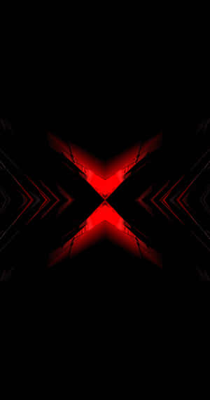 Radiance & Reflection - Black Red Neon Wallpaper