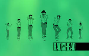 Radiohead Lotus Flower Dance Figures Wallpaper
