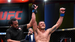 Rafael Dos Anjos Being Declared Winner Wallpaper