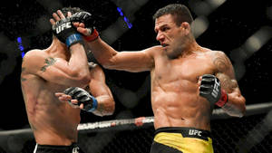 Rafael Dos Anjos Punching Rafael Fiziev Wallpaper