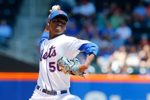 Rafael Montero Pitching On Sunny Day Wallpaper