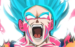 Raging Goku Super Saiyan Blue Wallpaper