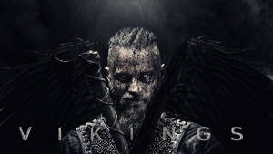 Ragnar Lothbrok 4k Vikings Title Bloody Face Wallpaper