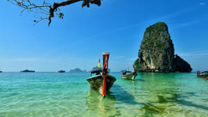Railay Beach In The Philippines Wallpaper