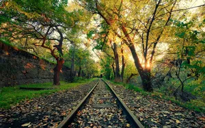 Railroad In Yerevan Wallpaper