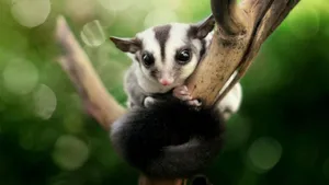 Rain Forest Sugar Glider Wallpaper