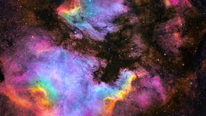 Rainbow Aesthetic Galaxy Dark Space Wallpaper