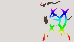Rainbow Arceus Vector Wallpaper