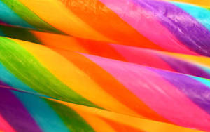Rainbow Candy Canes Wallpaper