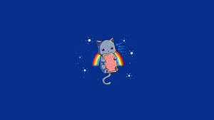 Rainbow Cat Meme Wallpaper