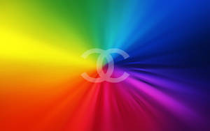 Rainbow Chanel Logo Wallpaper