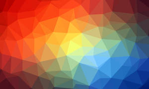 Rainbow Geometric Art Wallpaper