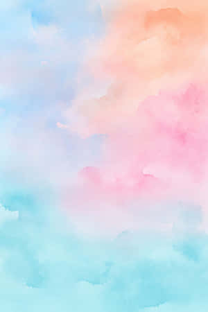 Rainbow Hues Of Pastel Ombre Wallpaper