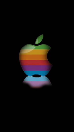 Rainbow Iphone Apple Reflection Wallpaper