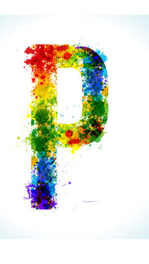 Rainbow Letter P Wallpaper