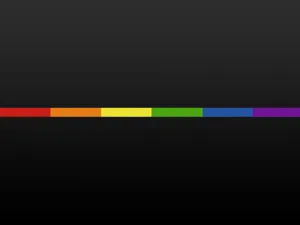 Rainbow Line In Black Pride Desktop Wallpaper
