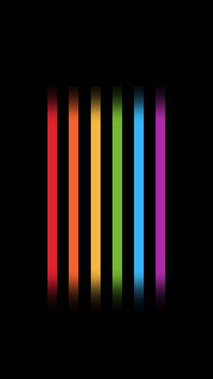 Rainbow Pride Vertical Lines