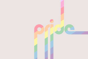 Rainbow Pride Word Art Wallpaper