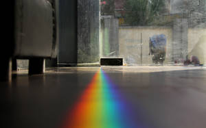 Rainbow Prism Aesthetic Floor Wallpaper