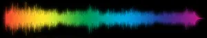 Rainbow Sound Waves Three Screen Wallpaper
