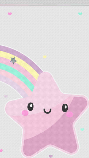 Rainbow Star Cute Iphone Lock Screen Wallpaper