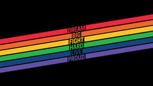 Rainbow Stripe Lines Pride Desktop Wallpaper