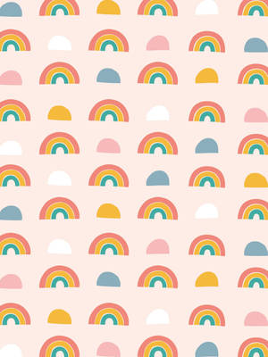 Rainbow Theme Cute Tablet Wallpaper