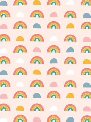 Rainbow Theme Cute Tablet Wallpaper