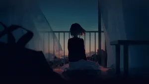Rainy Days And Sad Anime Dreams Wallpaper