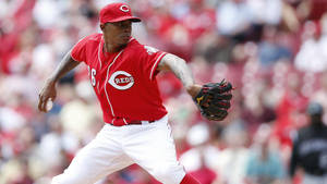 Raisel Iglesias Preemptive Pitch Wallpaper