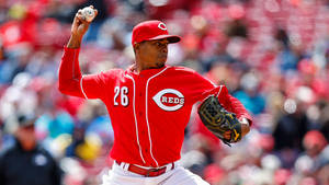 Raisel Iglesias Reds 26 Black Wallpaper