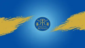 Rajasthan Royals Blue And Gold Wallpaper