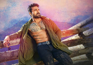 Ram Charan With Chest Tattoo Wallpaper