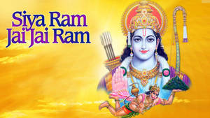 Ram Ji With Yellow Sky Wallpaper